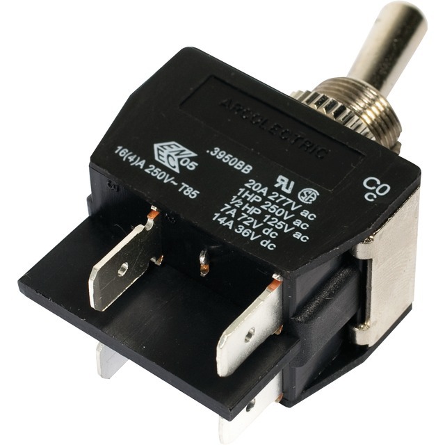 Interrupteur A Levier Metal 2 Positions On-off 6 Bornes référence fournisseur 253937
